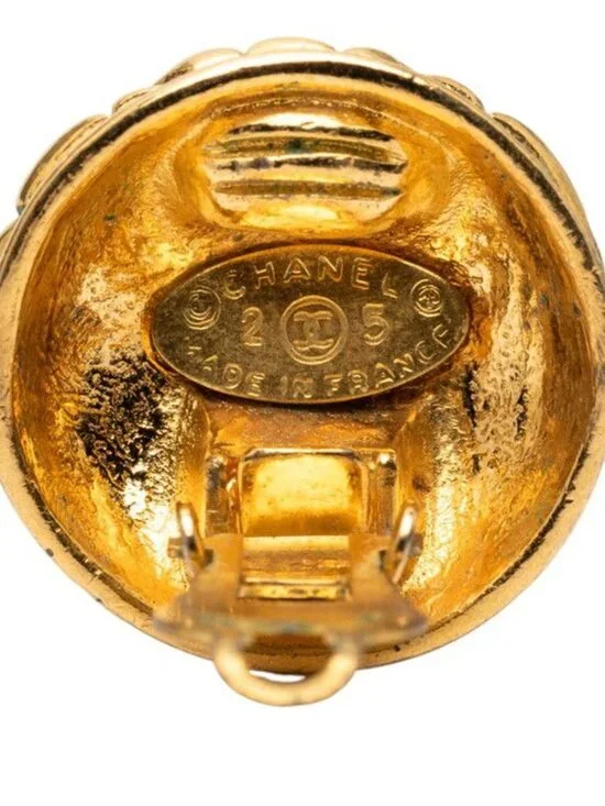 Chanel CC Logo Quilted Vintage Gold Plated - Picture 3 of 3